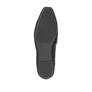 BENNTLY SQUARE TOE LOAFER IN FAUX SUEDE - Black