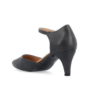 BETTIE D'ORSAY PUMP HEELS IN WIDE - Grey PU