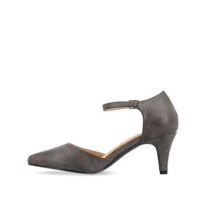 BETTIE D'ORSAY PUMP HEELS IN WIDE - Taupe PU