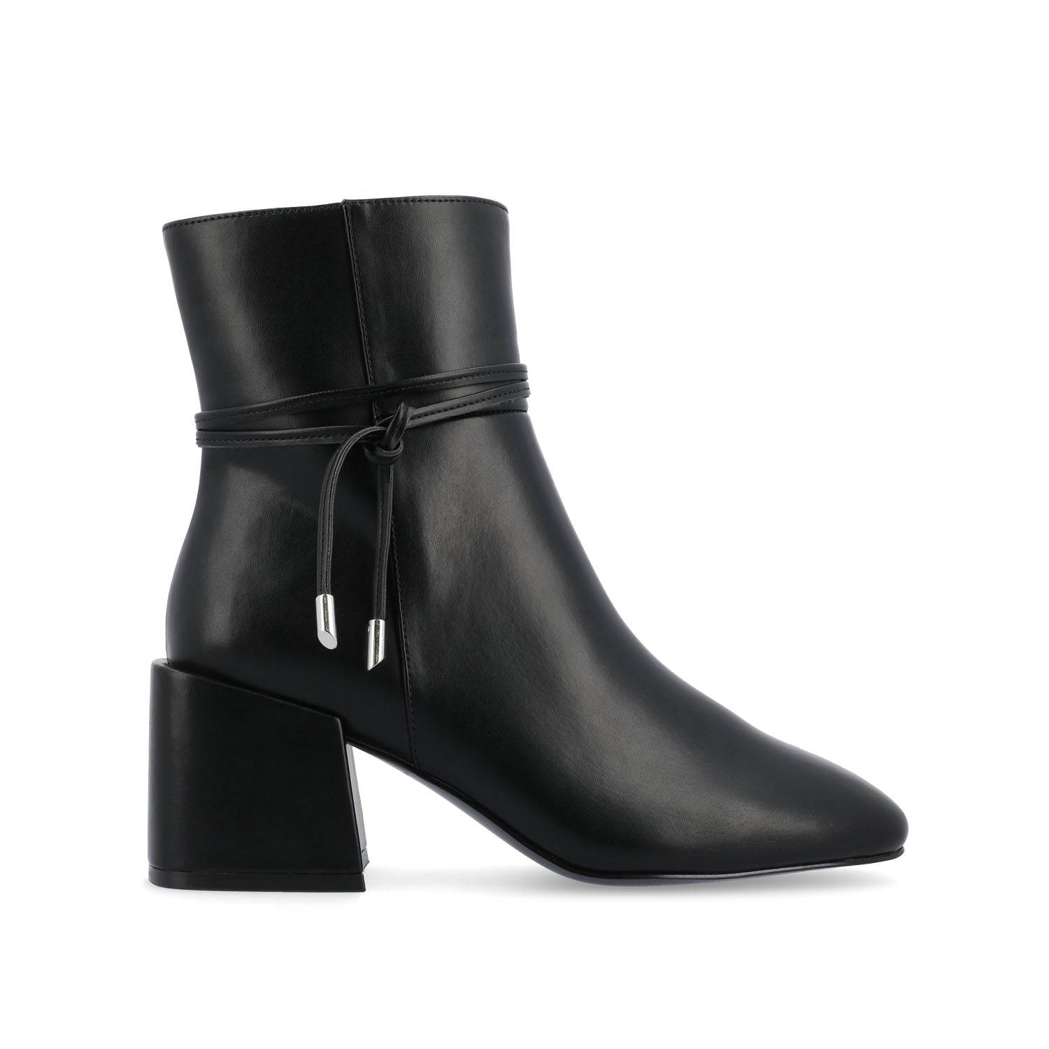 BEVERLEY BLOCK HEELED BOOTIES IN WIDE