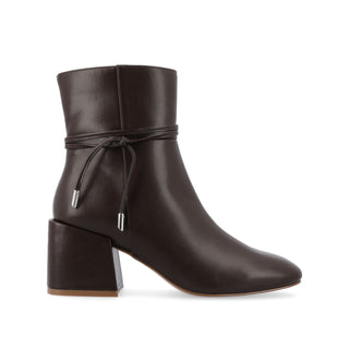 BEVERLEY BLOCK HEELED BOOTIES IN WIDE