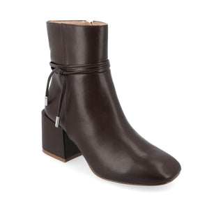 BEVERLEY BLOCK HEELED BOOTIES IN WIDE