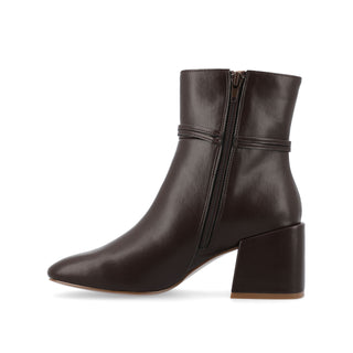 BEVERLEY BLOCK HEELED BOOTIES IN WIDE