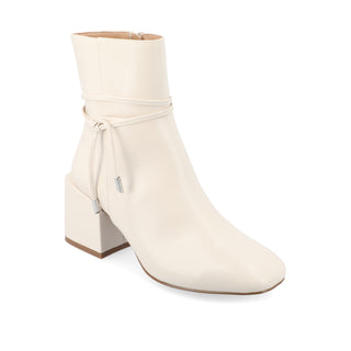 BEVERLEY BLOCK HEELED BOOTIES IN WIDE