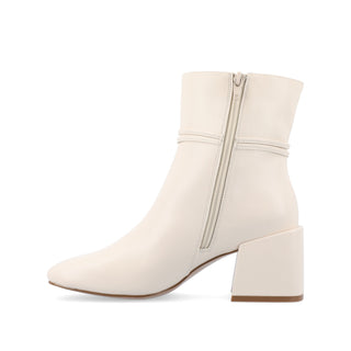 BEVERLEY BLOCK HEELED BOOTIES IN WIDE