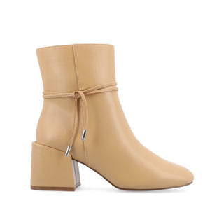 BEVERLEY BLOCK HEELED BOOTIES IN WIDE