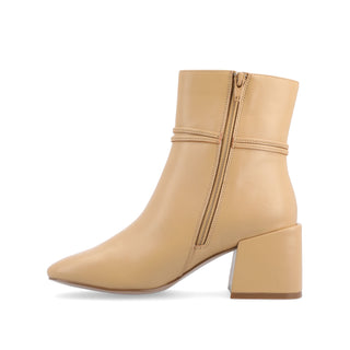 BEVERLEY BLOCK HEELED BOOTIES IN WIDE