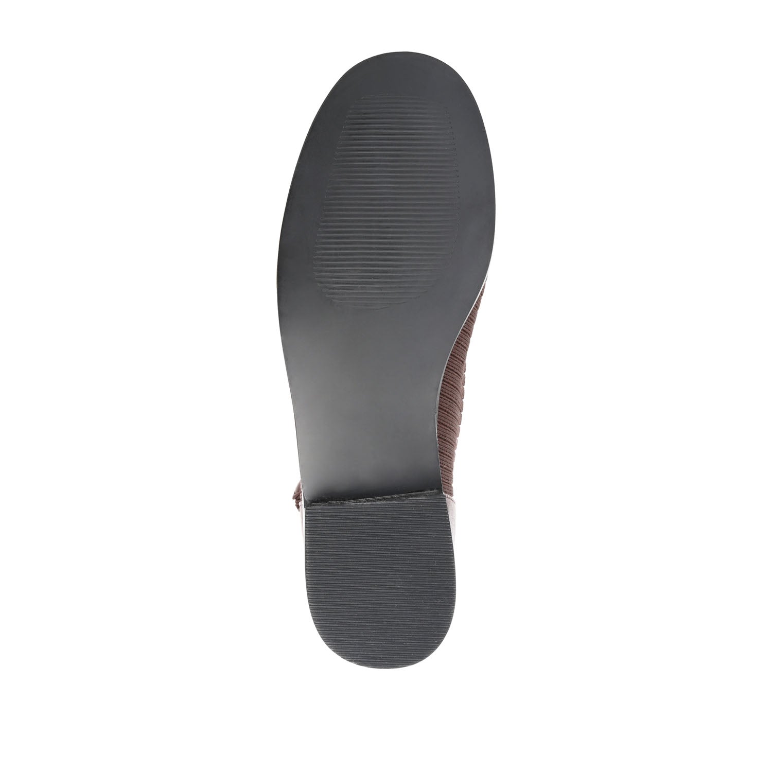 BEXLIE ZIP-UP BOOTIES IN KNIT FABRIC - Brown