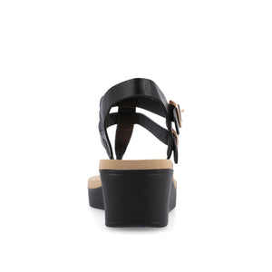 BIANCA WEDGE SANDALS IN WIDE - Black