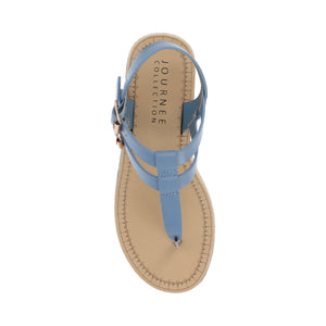 BIANCA WEDGE SANDALS IN WIDE - Blue