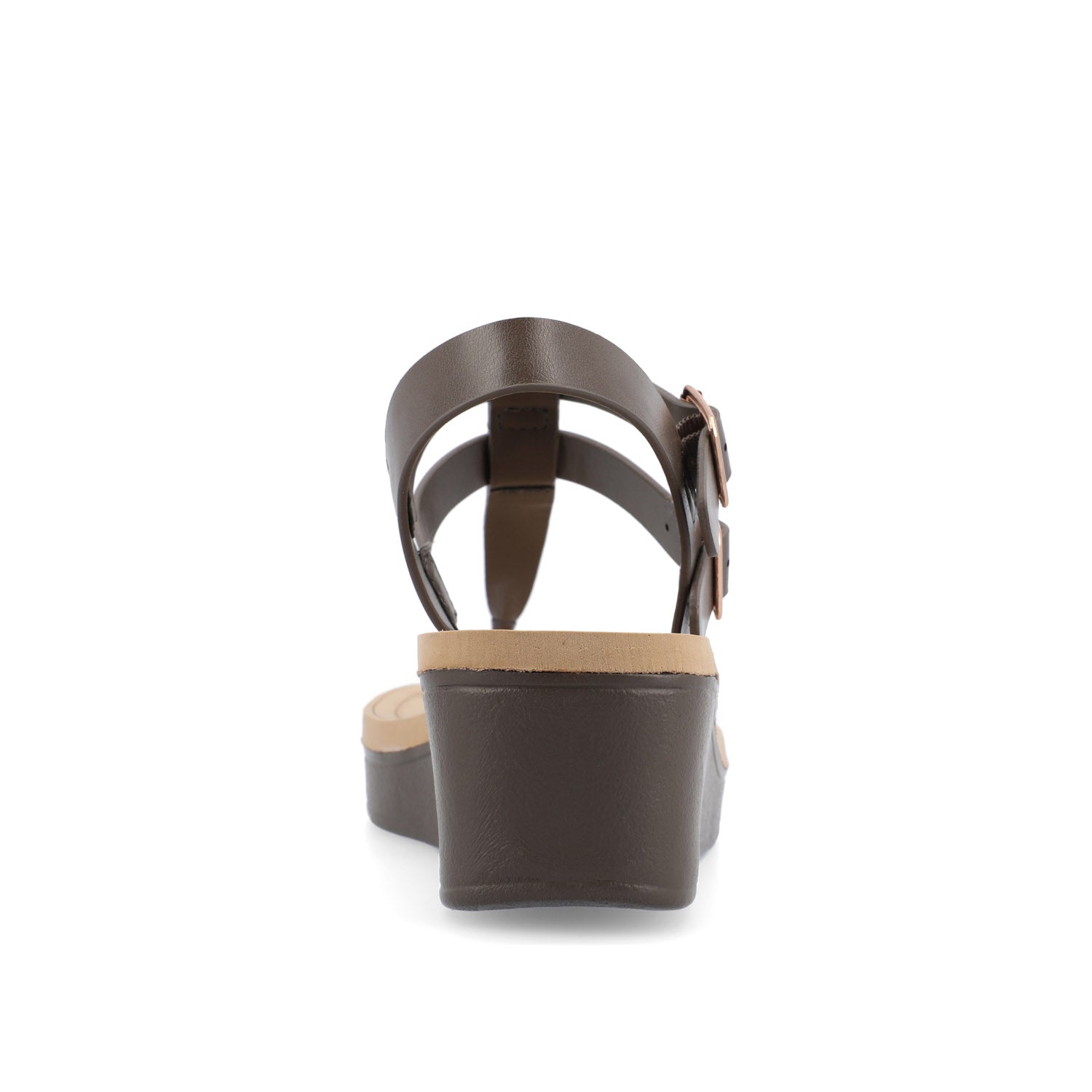 BIANCA WEDGE SANDALS IN WIDE - Brown