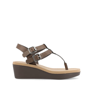 BIANCA WEDGE SANDALS IN WIDE - Grey