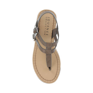 BIANCA WEDGE SANDALS IN WIDE - Grey