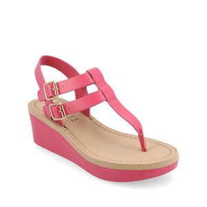 BIANCA WEDGE SANDALS IN WIDE - Pink