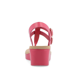 BIANCA WEDGE SANDALS IN WIDE - Pink