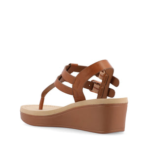 BIANCA WEDGE SANDALS IN WIDE - Tan