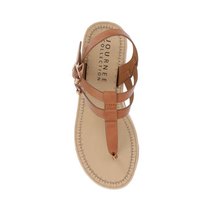 BIANCA WEDGE SANDALS IN WIDE - Tan