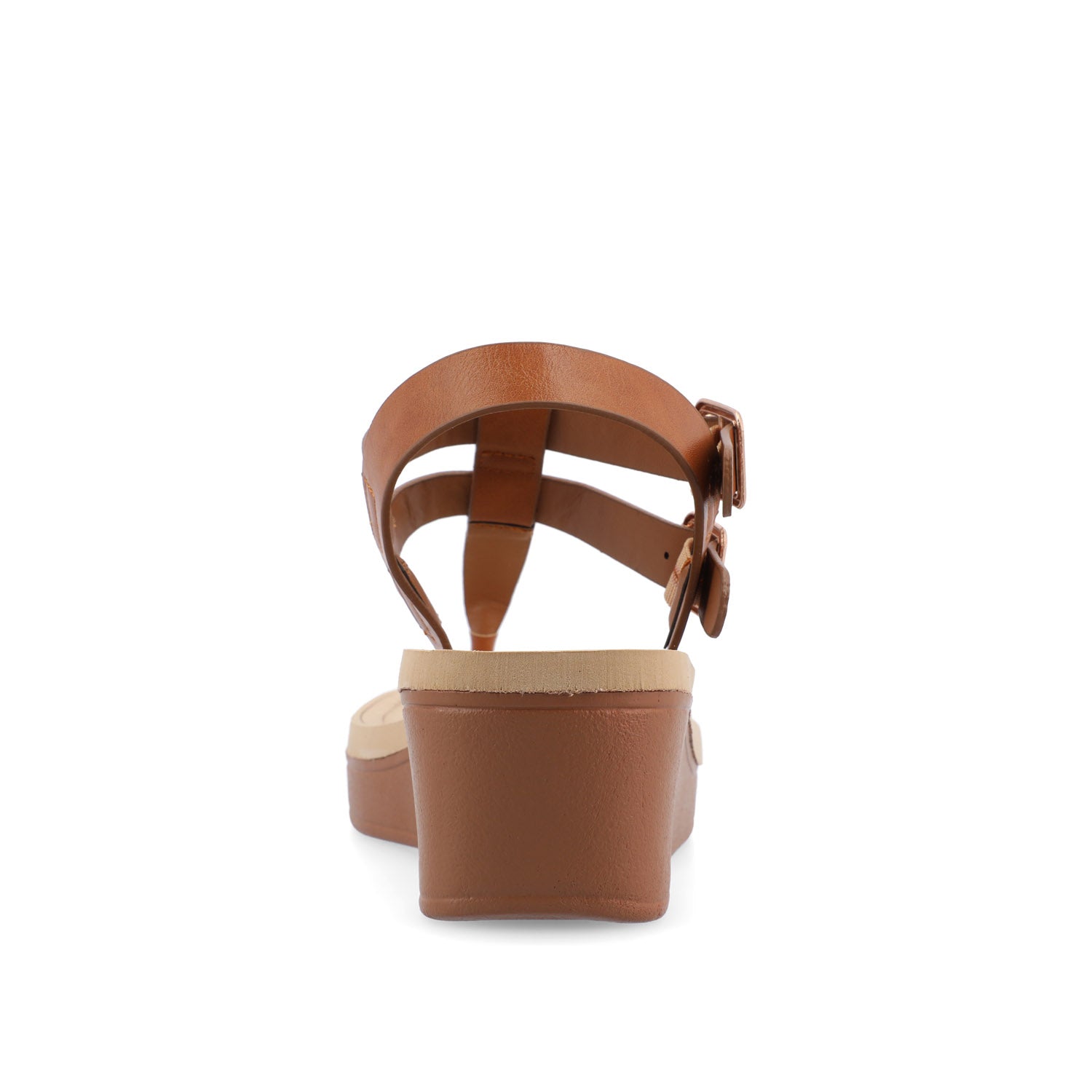 BIANCA WEDGE SANDALS IN WIDE - Tan