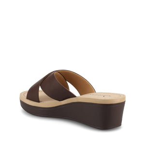 Biara Platform Wedge Sandals - Brown
