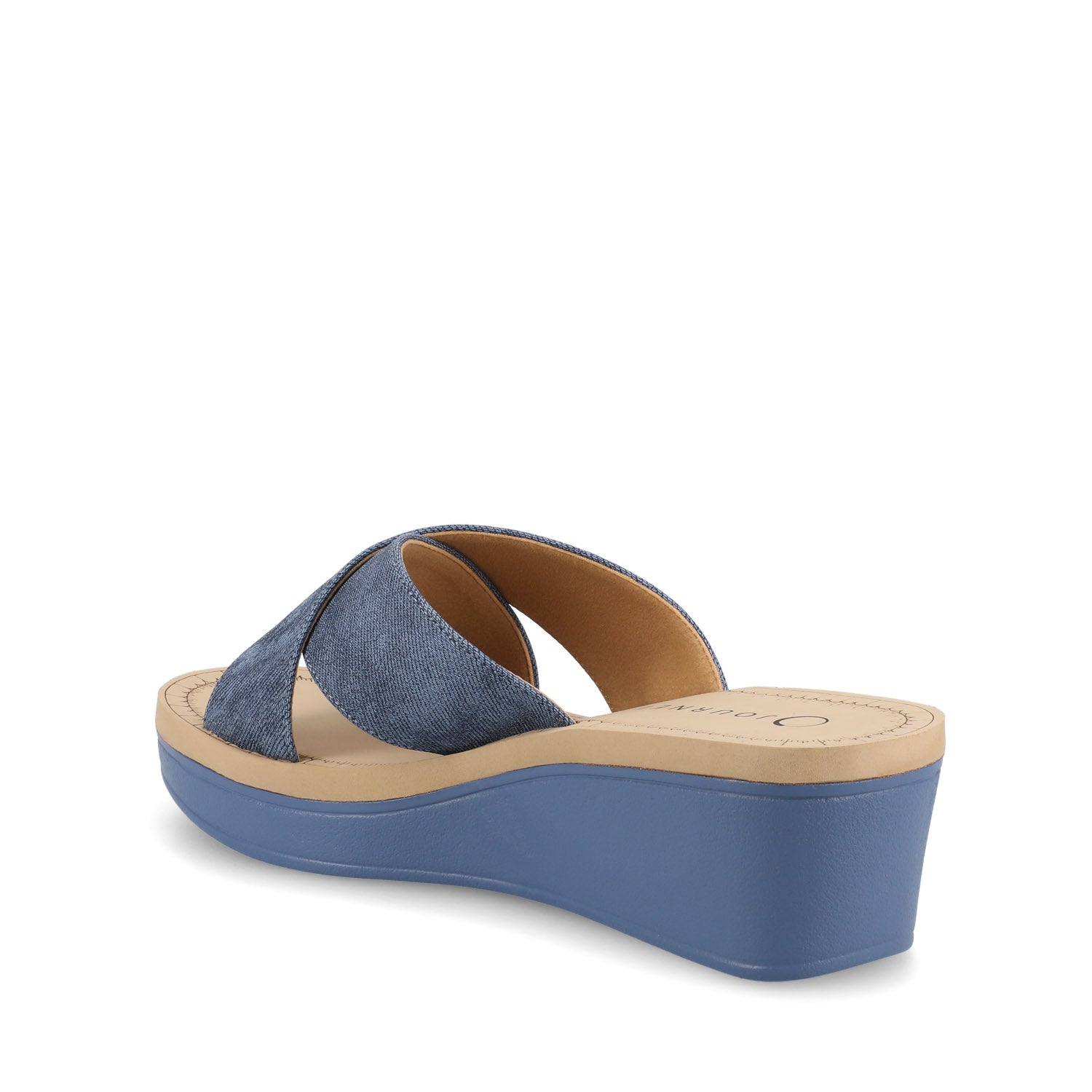 Biara Platform Wedge Sandals - Denim