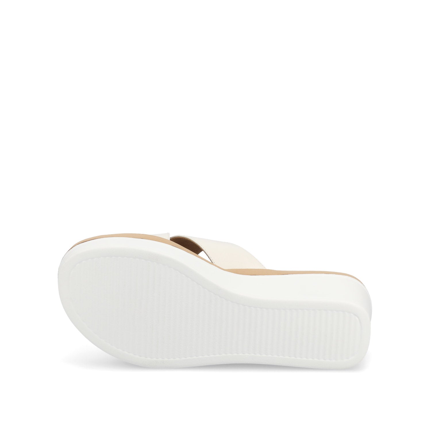 Biara Platform Wedge Sandals - White
