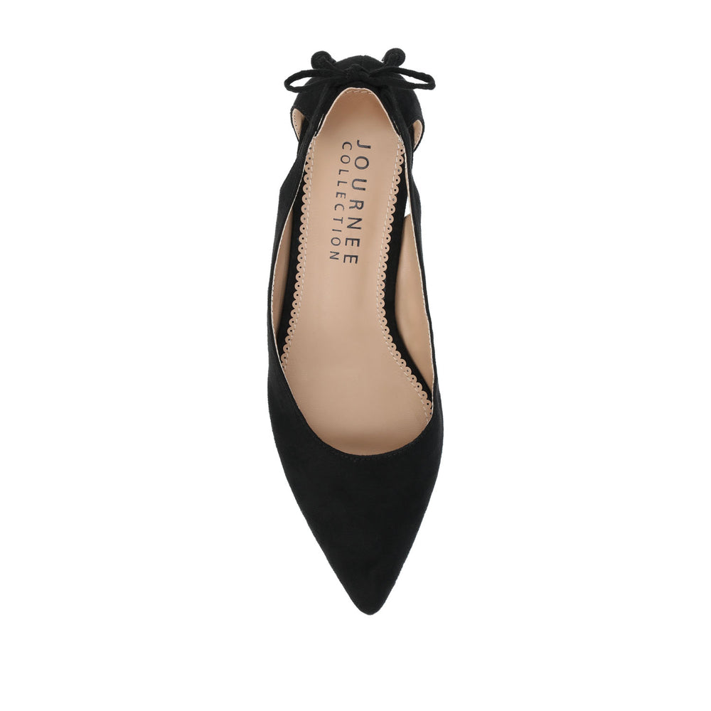 BINDI KITTEN PUMP HEELS IN FAUX SUEDE