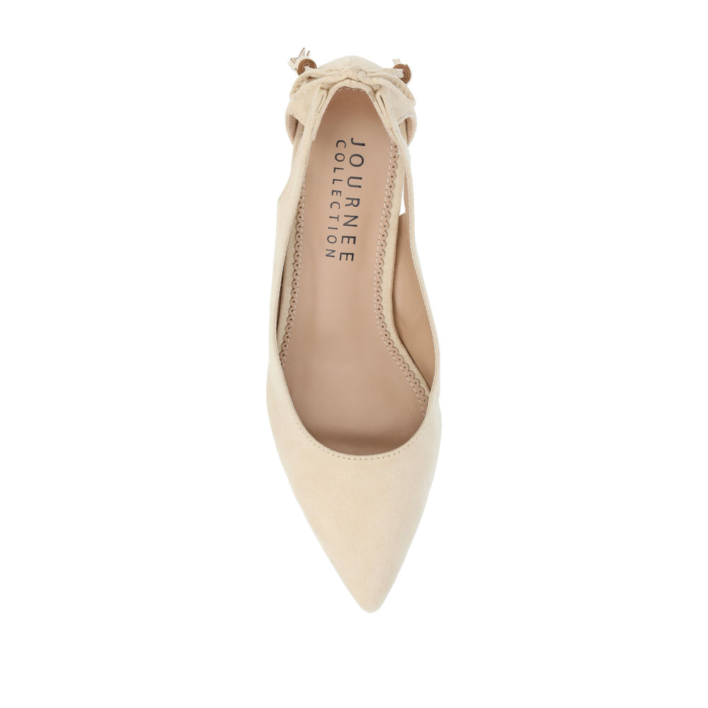 BINDI KITTEN PUMP HEELS IN FAUX SUEDE