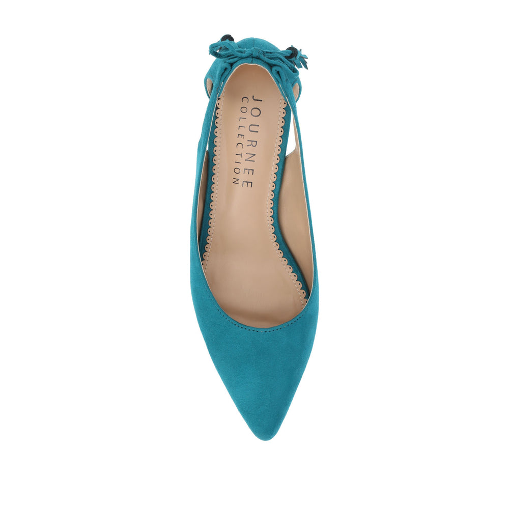 BINDI KITTEN PUMP HEELS IN FAUX SUEDE