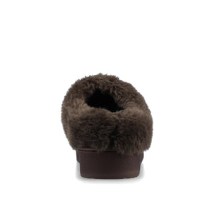 BLAIR SLIPPERS IN FAUX SUEDE - Brown Faux Suede