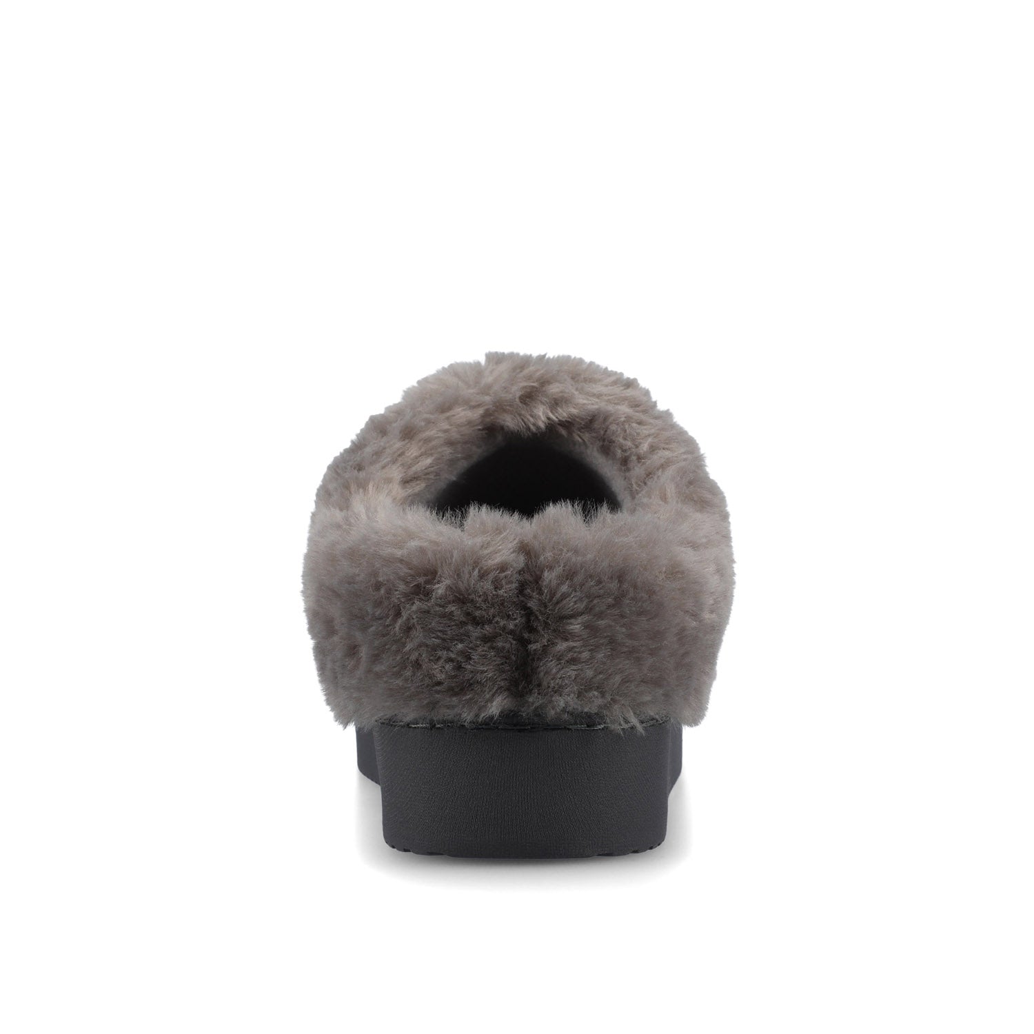 BLAIR SLIPPERS IN FAUX SUEDE - Charcoal Faux Suede