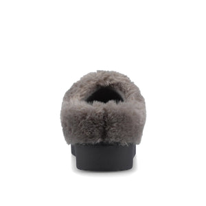 BLAIR SLIPPERS IN FAUX SUEDE - Charcoal Faux Suede