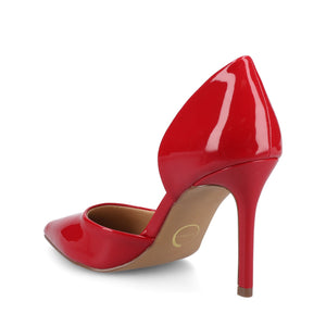 BLANCA D'ORSAY STILETTO PUMPS - Patent Red