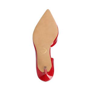 BLANCA D'ORSAY STILETTO PUMPS - Patent Red