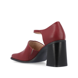 BOBBY BLOCK HEEL LOAFERS IN WIDE - Red