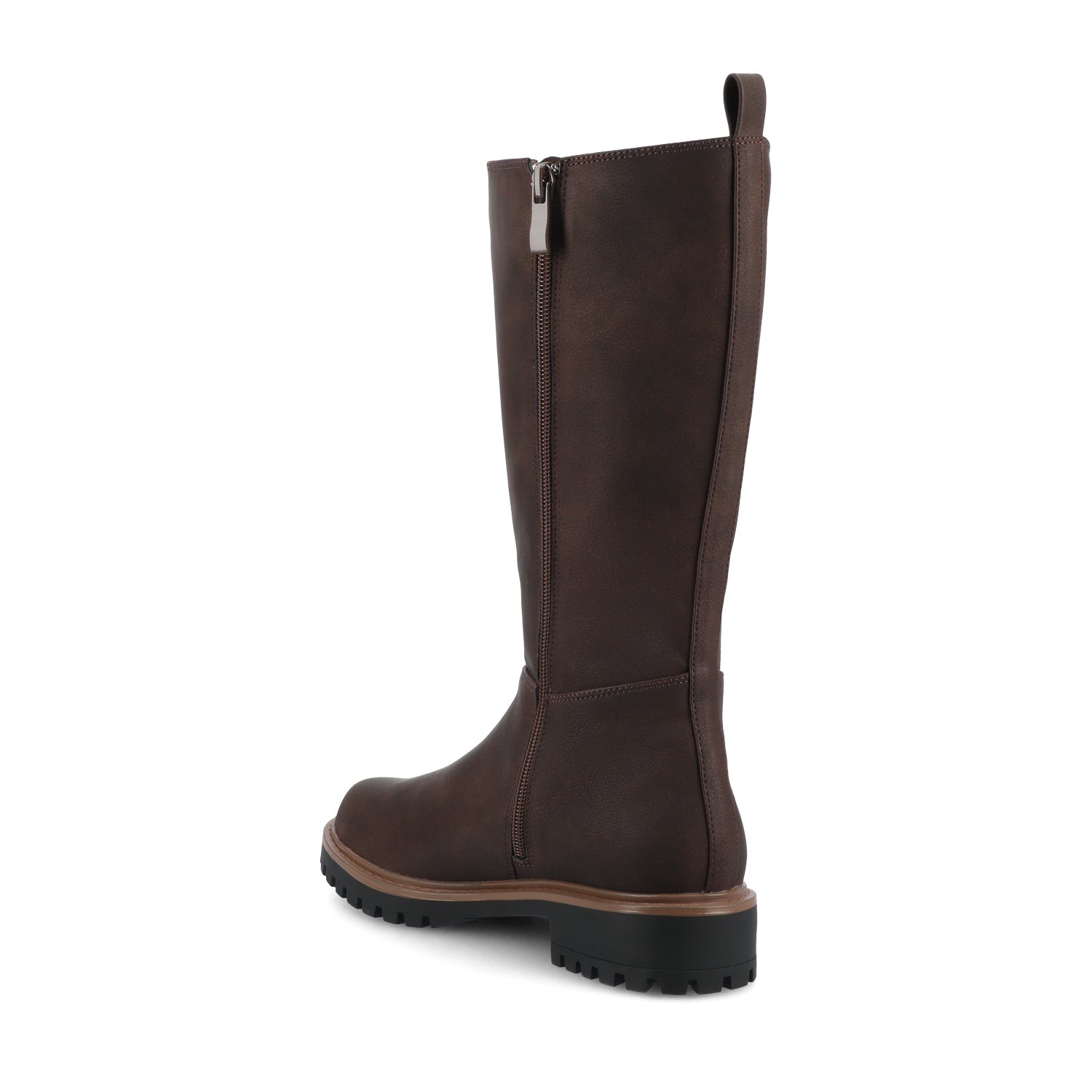 BRANDI KNEE HIGH BOOTS IN EXTRA WIDE CALF - Vintage Chocolate