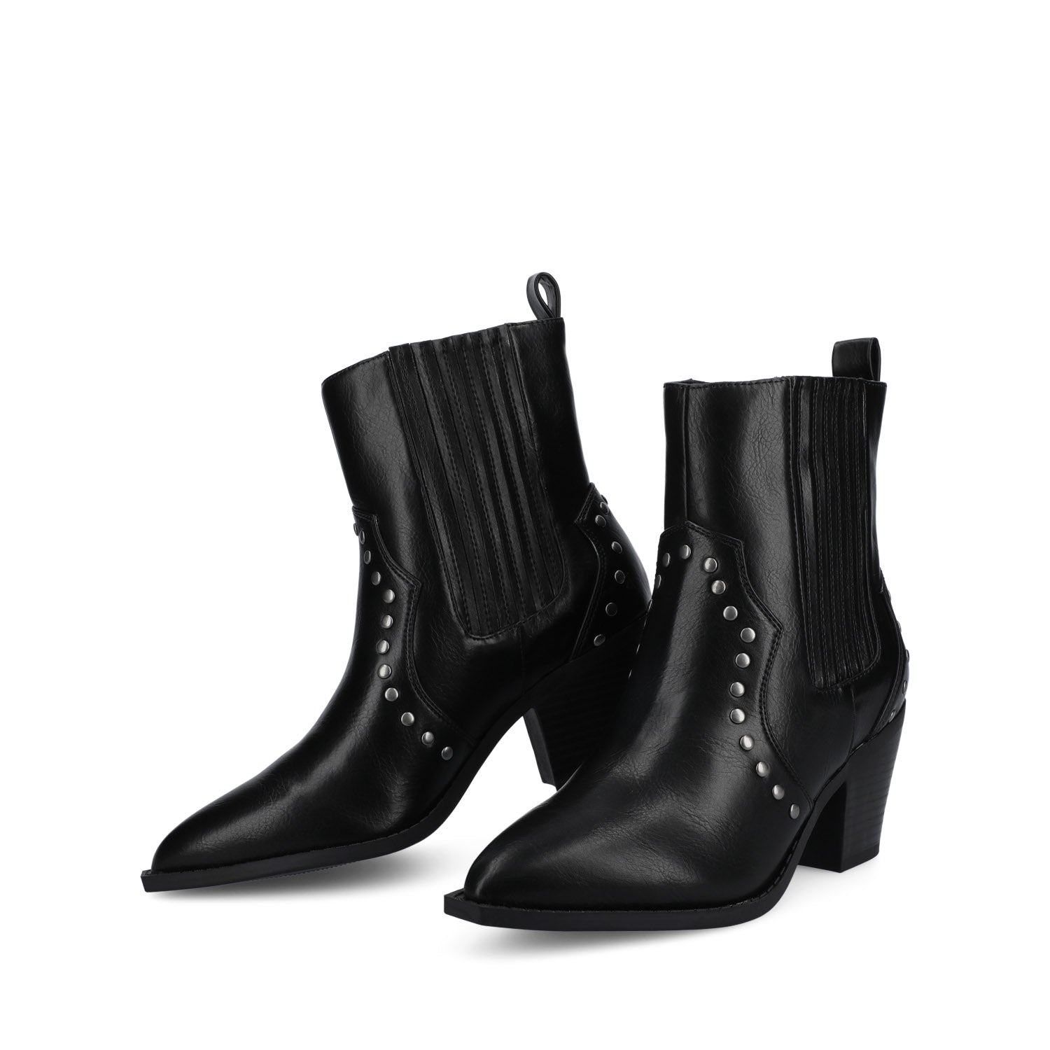 BRAYLEE WESTERN ANKLE BOOTIES - Black