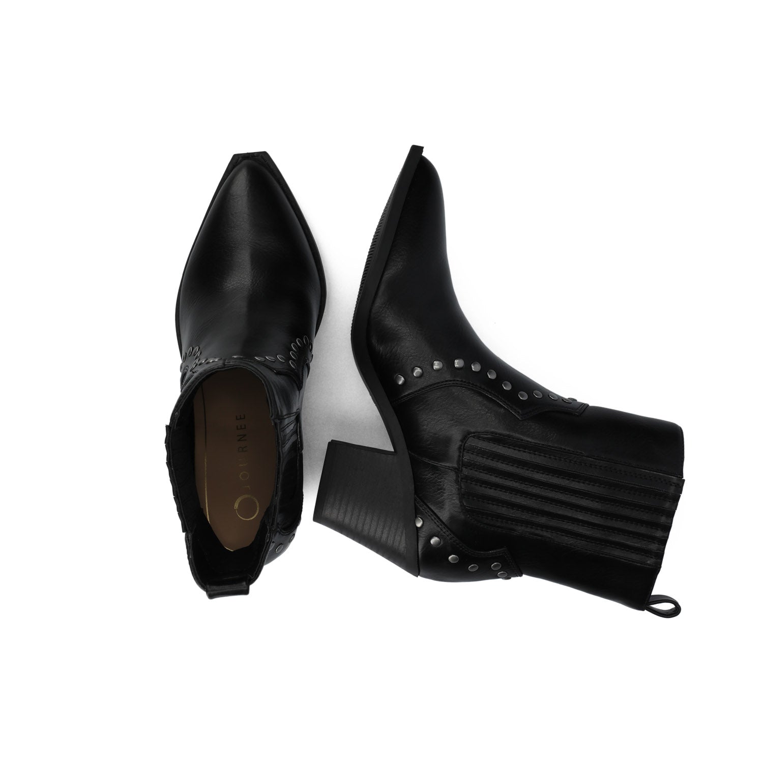 BRAYLEE WESTERN ANKLE BOOTIES - Black