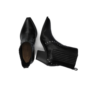 BRAYLEE WESTERN ANKLE BOOTIES - Black