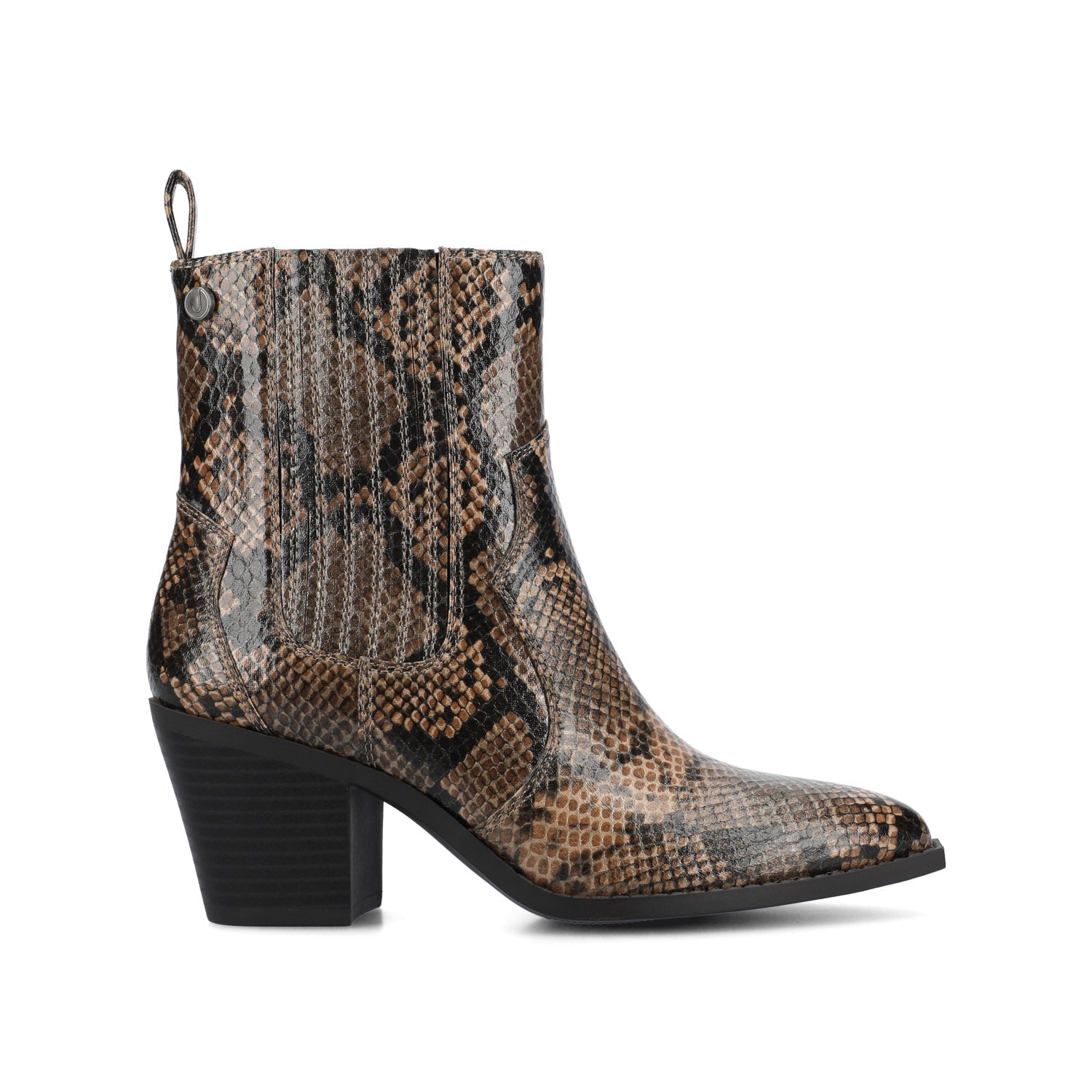 BRAYLEE WESTERN ANKLE BOOTIES - Black