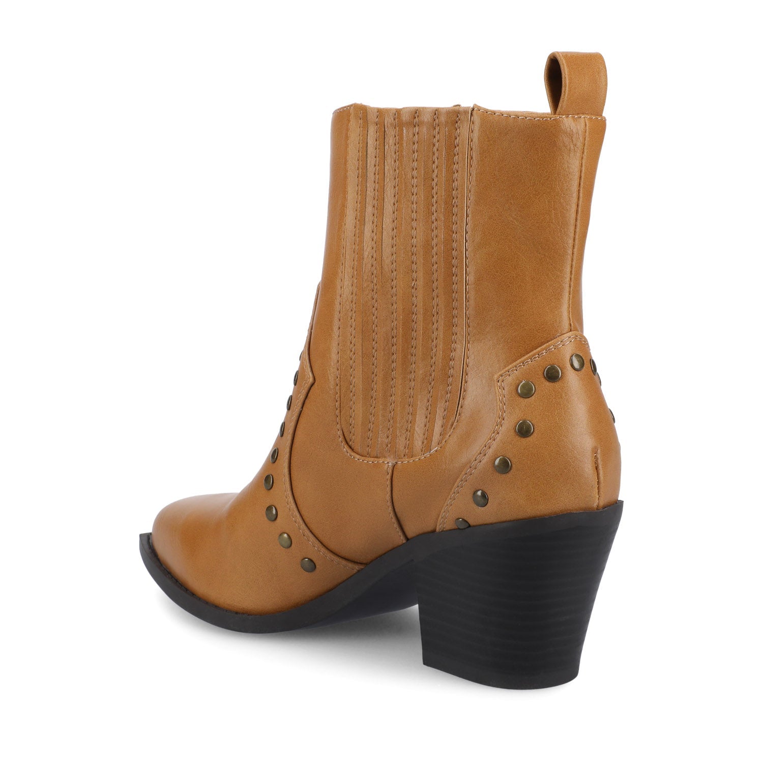 BRAYLEE WESTERN ANKLE BOOTIES - Tan