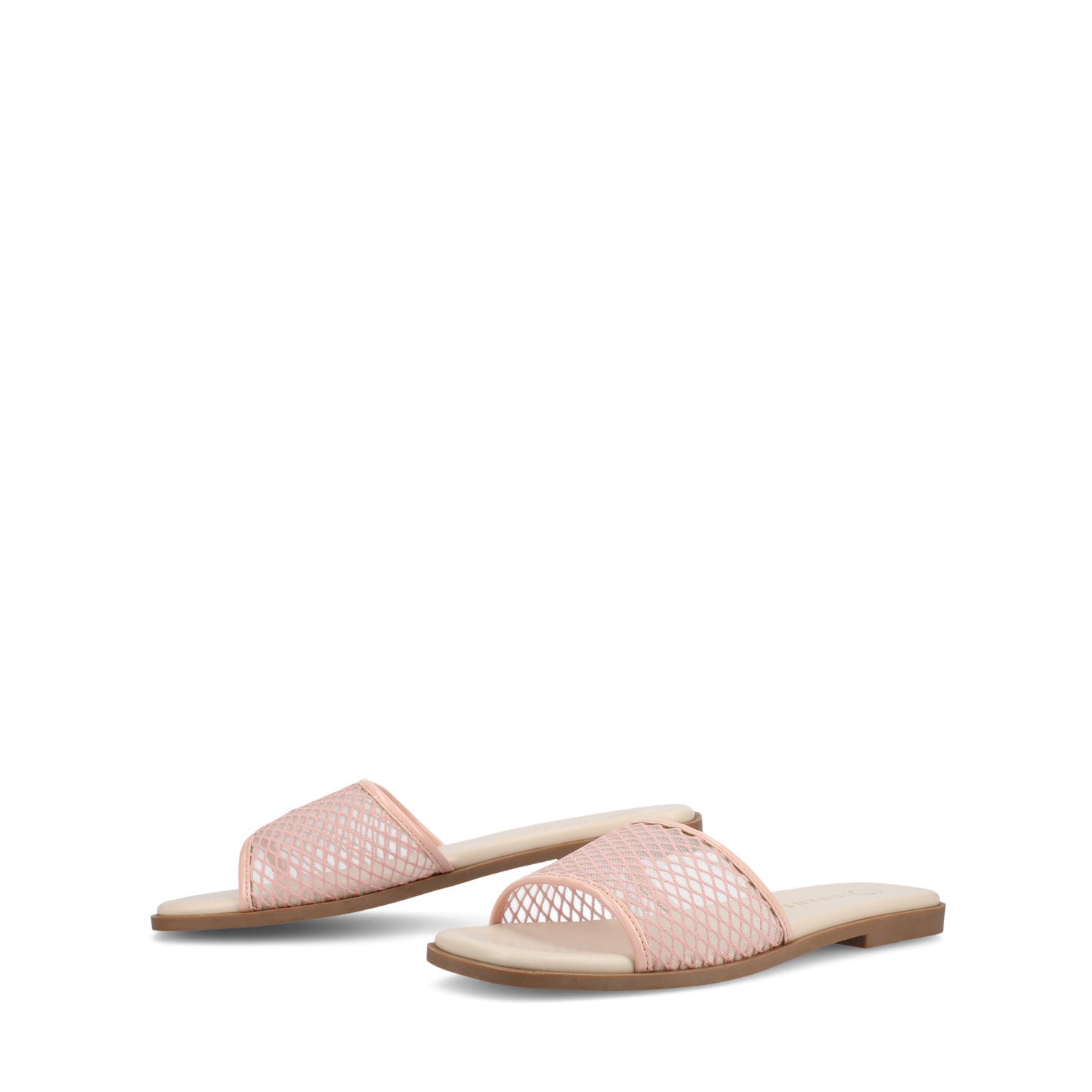 BRECKLEY SLIDE SANDALS IN MESH - Pink Mesh