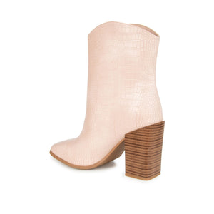 BREKINN WESTERN BOOTIE - FINAL SALE (NO EXCHANGES) - Blush