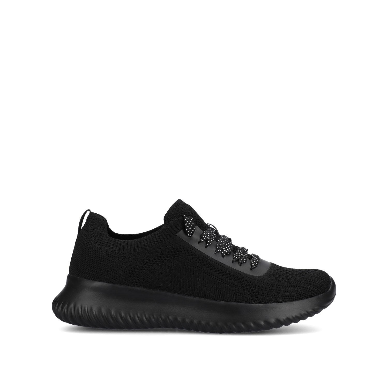 BRENA CASUAL SNEAKERS - Black Knit