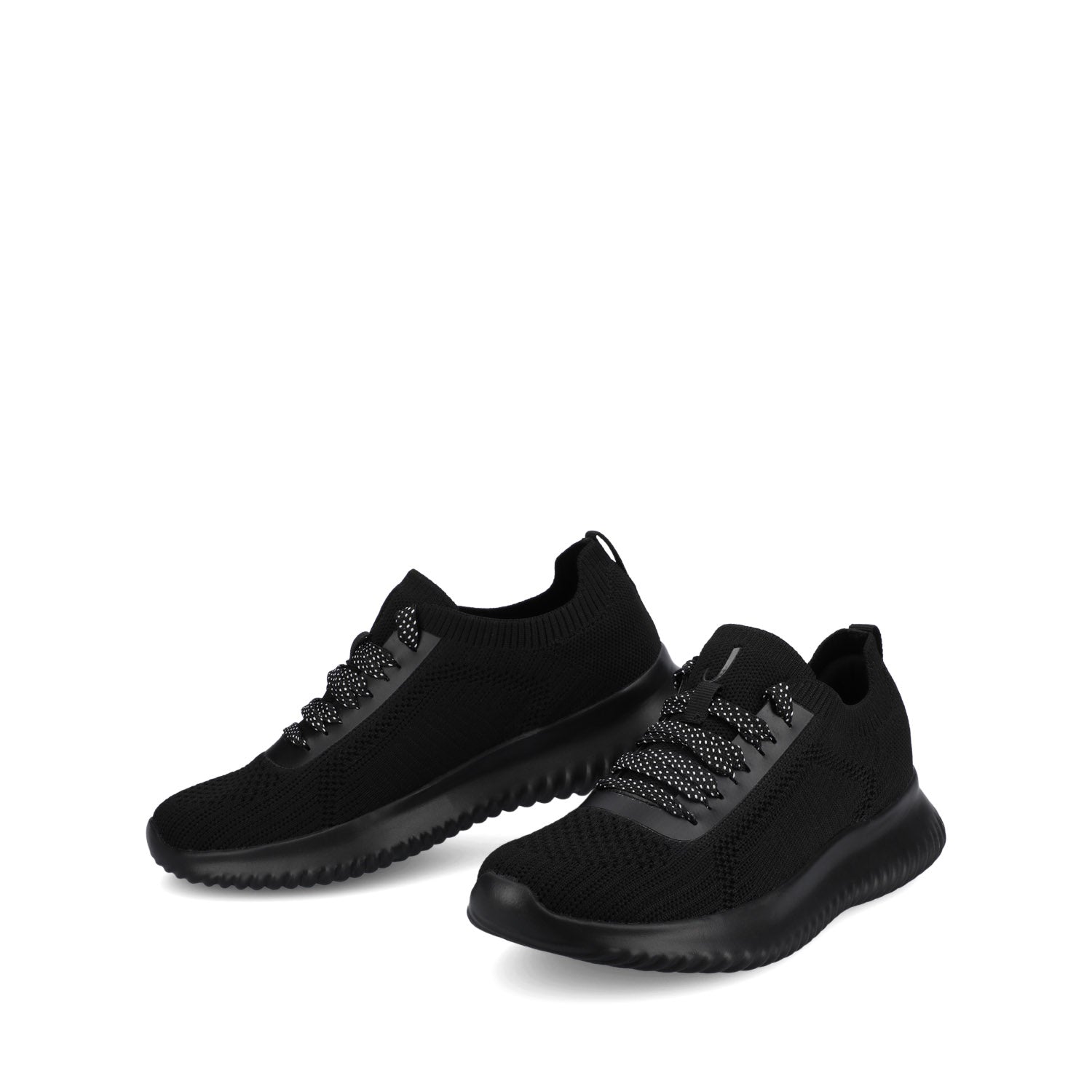 BRENA CASUAL SNEAKERS - Black Knit
