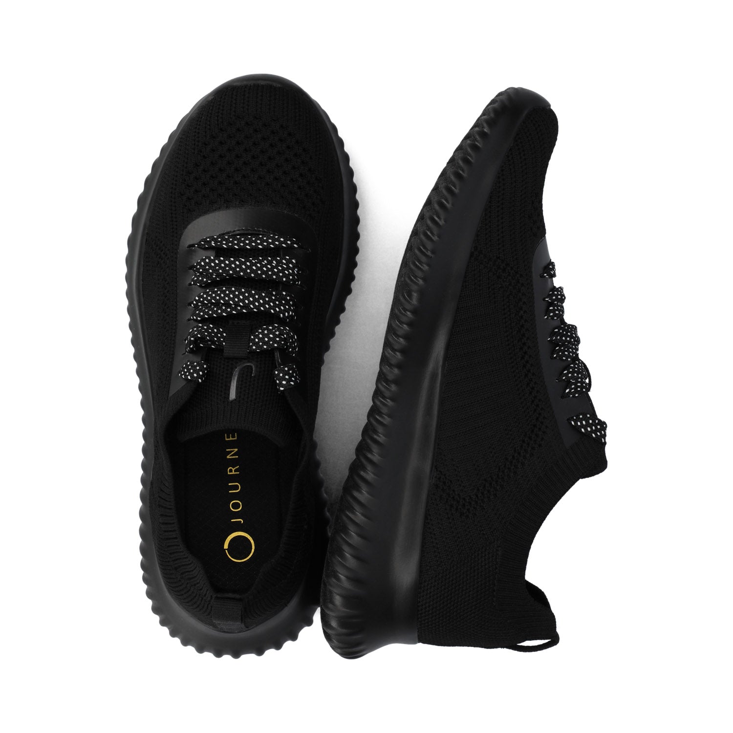 BRENA CASUAL SNEAKERS - Black Knit