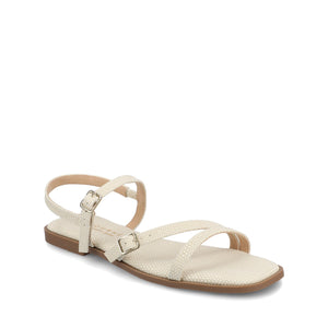 BRIANNA ANKLE STRAP SANDALS - Bone Lizard