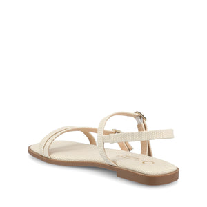 BRIANNA ANKLE STRAP SANDALS - Bone Lizard