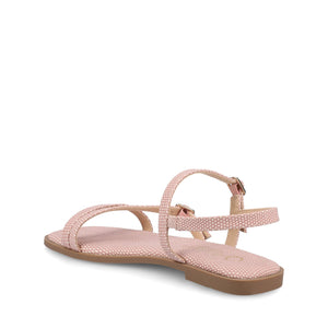 BRIANNA ANKLE STRAP SANDALS - Pink Lizard