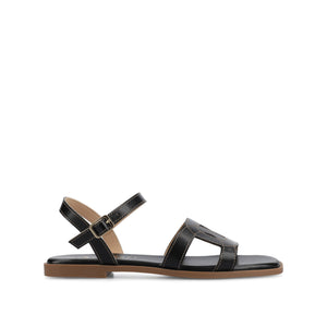 BRIDEY ANKLE STRAP SANDALS - Black