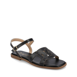 BRIDEY ANKLE STRAP SANDALS - Black